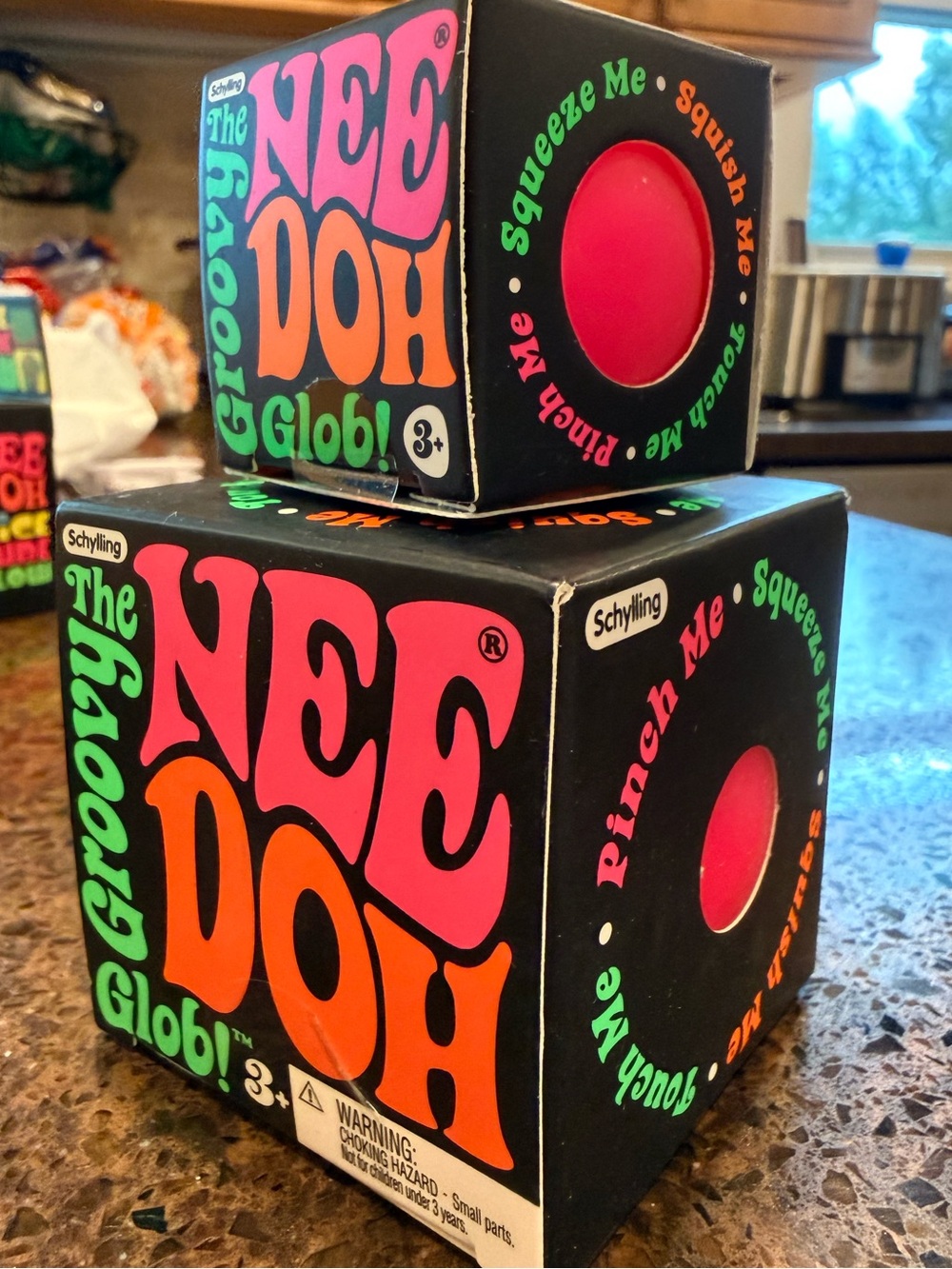 2 pc- Schylling NEEDOH PINK bundle! Groovy Glob and Teenie Groovy Glob Set